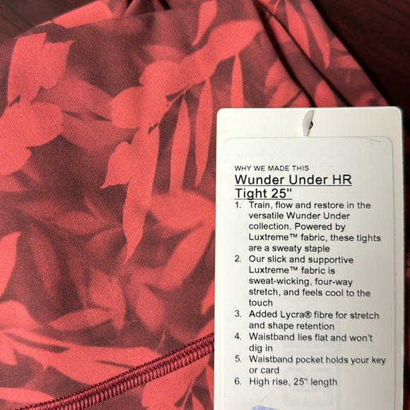 NWT Lululemon Wunder Under HR Tight 25” - Picture 6 of 7